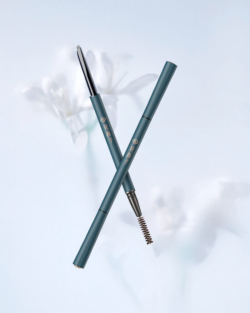 Luozidai Floral Eyebrow Define Powder Pencil (Chisel Tip 1+1)