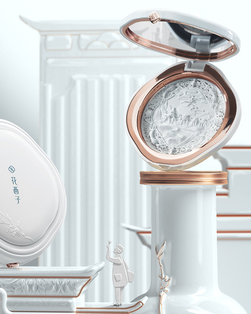 Fairy Peach Blossom Pressed Powder (Porcelain Edition)